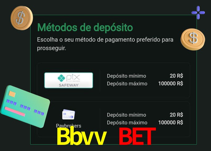 O cassino Bbvv Bet oferece uma grande variedade de métodos de pagamento